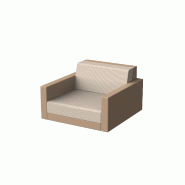 Fauteuil lounge PIXEL - Camel