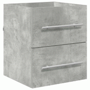 Helloshop26 - Armoire d'évier murale grande capacité rangement salle de bain 38,5 x 41 x 48 cm en bois d'ingénierie gris béton 02_0052662 - gris B