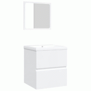 Helloshop26 - Armoire lavabo de salle de bain 42 x 39 x 18 cm avec bassin et miroir blanc 02_0006639 - 3000364247766 Helloshop26 - Armoire lavabo de salle de bain 42 x 39 x 18 cm avec bassin et miroir blanc 02_0006639 - 3000364247766