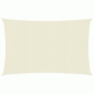 Helloshop26 - Voile toile d'ombrage parasol 160 g/m² crème 3 x 5 m PEHD 02_0009087 - 3000486082726
