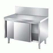 ITALCONCEPT L2G Meuble Trancheur Inox 304, Dosseret 200X20 Mm, 750 x 1400 x 700mm - 3616350090881_0