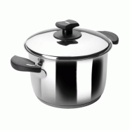 LACOR casserole avec couvercle NOVA LADYCOR acier inoxydable 18/10 32x17,5 compatible induction 13,5L 88132 - Acier inoxydable 18/10 8414271881329