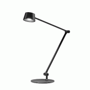 Lampe De Table Efira L - 6,2W Led 3000K Intensité Réglable, Structure En Aluminium Noir Mat Avec Diffuseur En Méthacrylate - Gea Luce - noir EFIRA