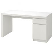 Malm - bureau droit - meubles ikea france s.A.S - dimensions 140x65 cm