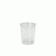 Mini verre transparent PS ø 4,2 x 5,2 cm 40 ml - par 40