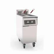 MIRROR Friteuse électrique haut rendement - Thermostat électronique - 1 cuve double - 2x11 L - 17kW - 400x800x1015mm - Avec filtration XMART-RCP217