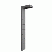 Montant Totem 6 rainures 10x30x245 cm - gris macadam