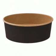 Nvase ECOLOMIQUE - 50 Pcs - Saladier carton marron "Buckaty" - 750 ml, Ø14,2 cm, Hauteur: 7 cm - marron en carton NVS210PC750N