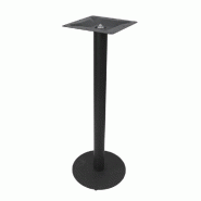 Piètement Spider H108 en acier noir p. Mange debout intérieur 60x60,Ø70cm maxi