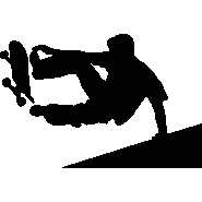 Sticker Skater avec un bonnet