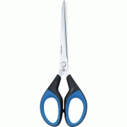 WEDO Ciseaux Soft-Cut Premium, long. 180 mm, noir/bleu, pour droitiers et gauchers - 9897