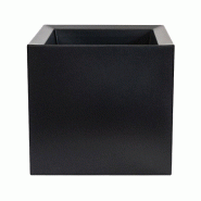 WellHome - Pot de fleurs modèle Cube Dan-i 18L anthracite - gris WH13529