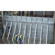 Barrage  de  rétention entièrement démontable pour la rétention des eaux