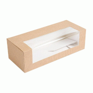 Boîte pâtissière av/fenêtre The Pack carton nano micro 26x11x8cm - par 300