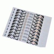 Bracelet Tyvek Premium indéchirable - référence : Tyvek Premium - impression FULL HD - 19 mm ou XL 25 mm - usage unique