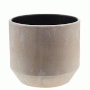 Cache-pot Pépite 26 cm Or -  Rond Terre Cuite Lou De Castellane 29x29 cm - doré faïence 3520071902135