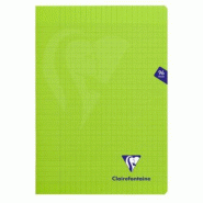Clairefontaine Lot de 10 Cahier Mimesys A4, 96p./48 feuilles 90 g/m² piquées, coloris vert, Séyès - 3329683531616