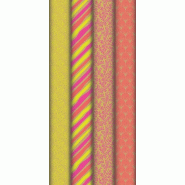 Clairefontaine Lot de 30 Rouleau de papier kraft fantaisie, 70 g/m², 2 m x 0,70 m, motif Néon - 3329682238134