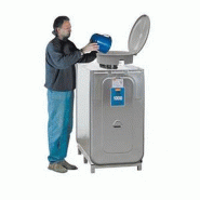 Cuve 1000 L pour le Stockage des Huiles Usagées - Enveloppe en Acier Galvanisé et Réservoir en PEHD avec Rétention Intégrée