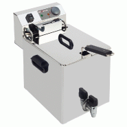 Diamond - Friteuse de table électrique 10 litres + robinet de vidange - réf. WR-EF10-S1 - inox AKS-WR-EF10-S1