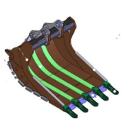 Godet à bloc/enrochement conçu pour un USAGE SÉVÈRE