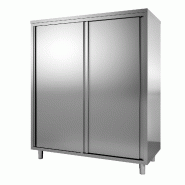 ITALCONCEPT L2G Armoire Inox, Portes Coulissantes Doublees, 2140 x 1600 x 600mm - 3616350011886