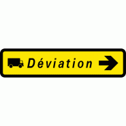 Panneau de voirie temporaire présignalisation KD43b - Conforme au code de la route - Fabriqué en France Panneau de voirie temporaire présignalisation KD43b - Conforme au code de la route - Fabriqué en France