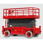 Plateforme à ciseaux tout-terrain hybride  - Capacité de charge 1000 kg - Hauteur de travail 32 m - HS3225RT - MAGNITH