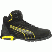 PUMA SAFETY Chaussures de sécurité hautes Amsterdam MID S3 SRC -  noir/jaune 43 - 43 multicolore multi-matériau 4051428040198