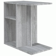 Table d'appoint Sonoma gris 50x30x50 cm Bois d'ingénierie Modèle Balcon Sirocco Prime - 815850