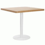 VidaXL Table de bistro Marron clair 80x80 cm MDF Modèle Sirius Ligne - Bois manufacturé 286432