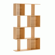 VS Venta-stock Etagère Nagato avec 8 trous effet Chêne - marron Bois manufacturé I25022