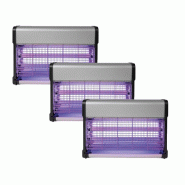 3x Destructeurs D'insectes Electrique 20w Anti-moustiques 80m2 Silencieux Usage Non Intensif Perel - 3665476823613 3x Destructeurs D'insectes Electrique 20w Anti-moustiques 80m2 Silencieux Usage Non Intensif Perel - 3665476823613