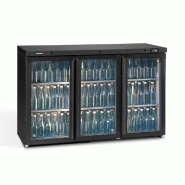Arrière-bar 3 portes battantes vitrées 326L - H 900mm | Gamko - MG3/315G