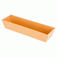 Barquette rectangulaire Kraft 18x5,5x3,5cm - par 1000