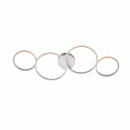 BeLight Atena Plafonnier En Métal Et Aluminium Laqué Blanc Avec Led Cct Intégrées + Télécommande. 100X34 Bl287-Pbc - blanc 8057724581393