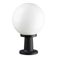 Borne en forme de boule- en résine diamètre 300 mm- hauteur 450 mm -ip43- coloris blanc -modèle vic