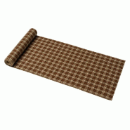 Chemin de table carreaux brun et marron Ascott 28cm x 3m