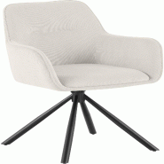 CLP Chaise de salle à manger Tipton Cord Crème - beige textile 327411 CLP Chaise de salle à manger Tipton Cord Crème - beige textile 327411