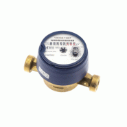 Compteur volumétrique d'eau froide - DN15 - cadran sec orientable - corps laiton Compteur volumétrique d'eau froide - DN15 - cadran sec orientable - corps laiton