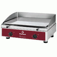 Diamond - Plaque de cuisson lisse, chromée, électrique - réf. PLANCHA/2ELCR-N - gris inox AKS-PLANCHA/2ELCR-N