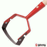 Grattoir à Lame 16 cm - Emmanché bois - GOUVY - Pour désherber allées, massifs et potager - Fabriqué en France