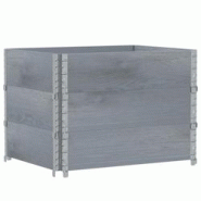 Helloshop26 - Jardinière bac lit surélevé plantes fleurs terrasse jardin 80 x 60 cm bois massif de pin gris 02_0037879 - 3000217791521 Helloshop26 - Jardinière bac lit surélevé plantes fleurs terrasse jardin 80 x 60 cm bois massif de pin gris 02_0037879 - 3000217791521