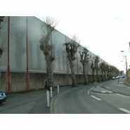 Mur anti-bruit acoustique absorbant extérieur avec des panneaux PPAD