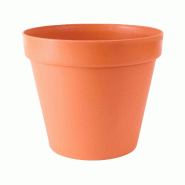 Prosperplast - Pot GLINKA 0,25 L - 11x11x9 cm, coloris Terre cuite - orange plastique polypropylène ZA3324