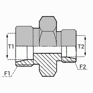 Raccords à bague Double de réduction - FUMR000806 - UMR 08/06S NE - Tube 8.0mm à 6.0mm_0