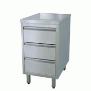 Vaiotec EASYLINE armoire à tiroirs 700 avec 3 tiroirs - argenté inox 10181 Vaiotec EASYLINE armoire à tiroirs 700 avec 3 tiroirs - argenté inox 10181