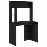 VidaXL Bureau Chêne noir 91 x 50 x 149 cm Bois d'ingénierie Modèle Vega Executive Confort - 869259