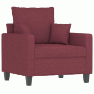 VidaXL Fauteuil Rouge bordeaux 60 cm Tissu Modèle Aero Urbain - Matériau naturel 8721012139831