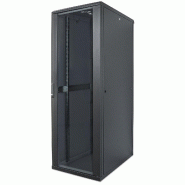 Baie réseau 19 pouces MHT219 avec porte vitrée - 36U - largeur 800 mm - 800 (P) x 800 (L) x 1766 (H) - assemblée - noir - Bravour® Baie réseau 19 pouces MHT219 avec porte vitrée - 36U - largeur 800 mm - 800 (P) x 800 (L) x 1766 (H) - assemblée - noir - Bravour®